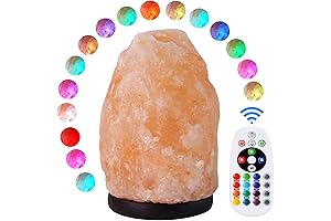 Himalayan Rock Salt Lamp Enchants Homes with Tranquil Glow and Color