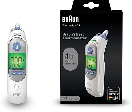 Braun Termómetro Thermoscan 7 IRT6520 + 40 filtros de lente ThermoScan