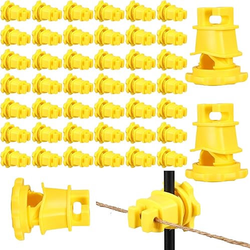 Aisladores de poste en T, tornillo eléctrico para valla de poste redondo apretado, aisladores, aisladores, clips aislantes para valla de granja, disponible en Yaxa Colombia