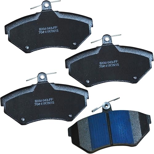 Vista 308 de Bendix Premium SBM8 - Pastillas de freno semimetálicas Premium para modelos seleccionados Buick Special, Camaro, Corvette, Phaeton, Olds F85, Vista