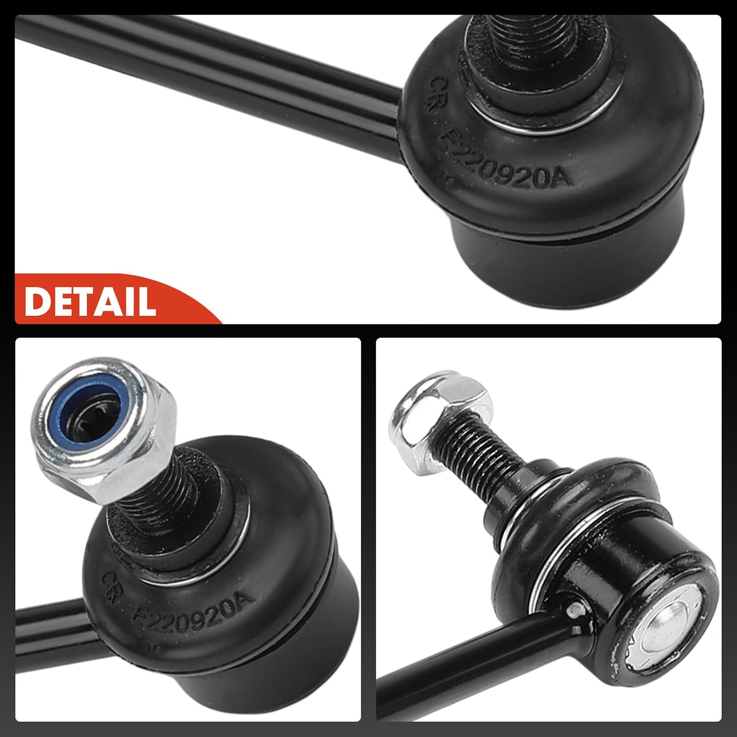 A-Premium 2 x Rear Sway Bar Links Stabilizer Bar Links, Compatible with Audi TT Quattro 2000-2006 & Volkswagen R32 2004
