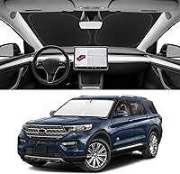 Vista 79 de Parasol de parabrisas de ajuste personalizado para Nissan Titan 2017-2024, bloquea los rayos UV y el calor, parasol de ventana delantera, fácil