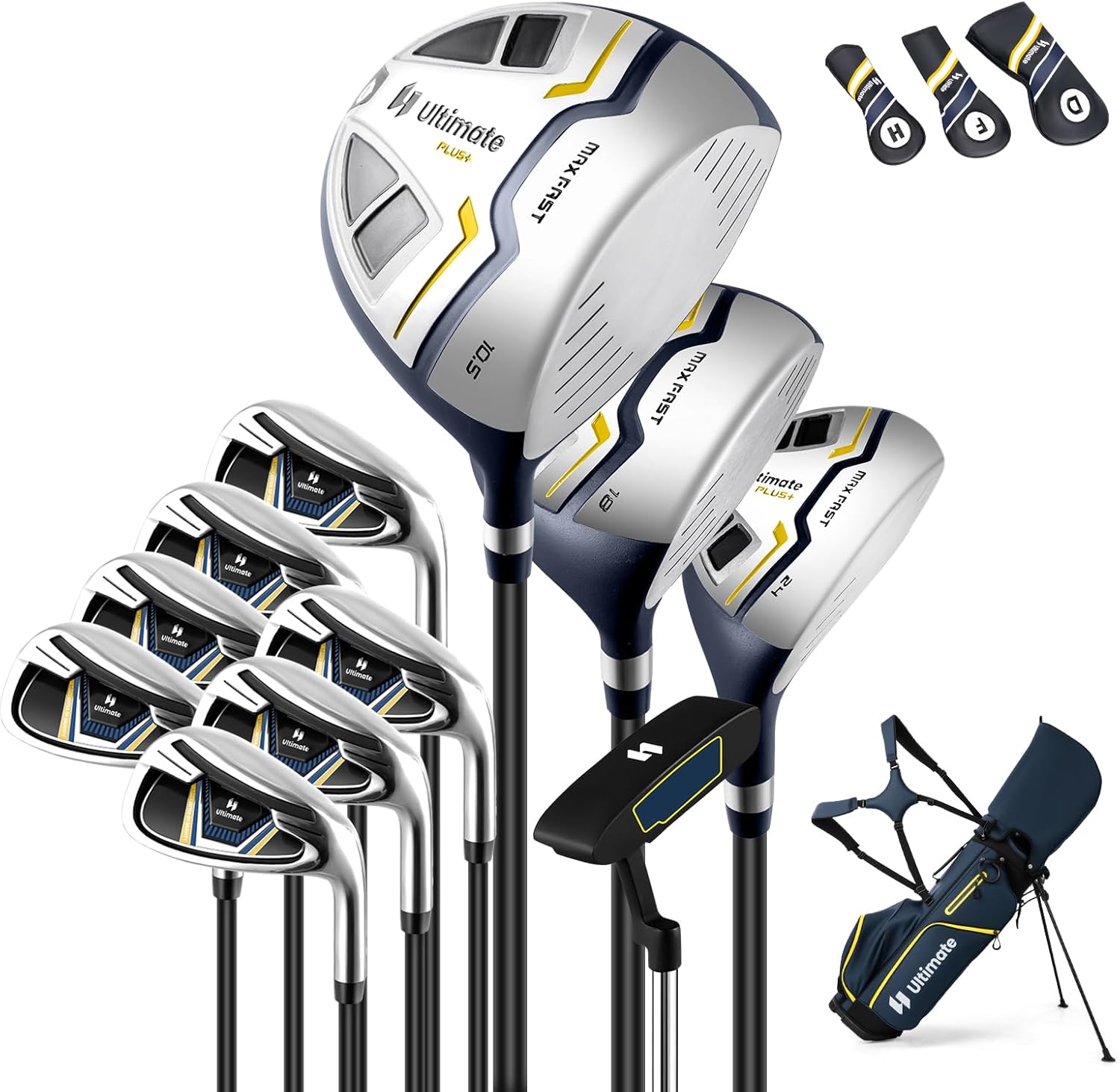 メンズゴルフクラブセット 【TOUR EDGE】【ヘッドカバー付】【初心者用