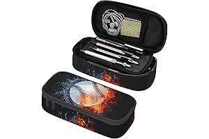 Baseball Pencil Case for Boys, Spacious and Portable Pencil Pouch for School