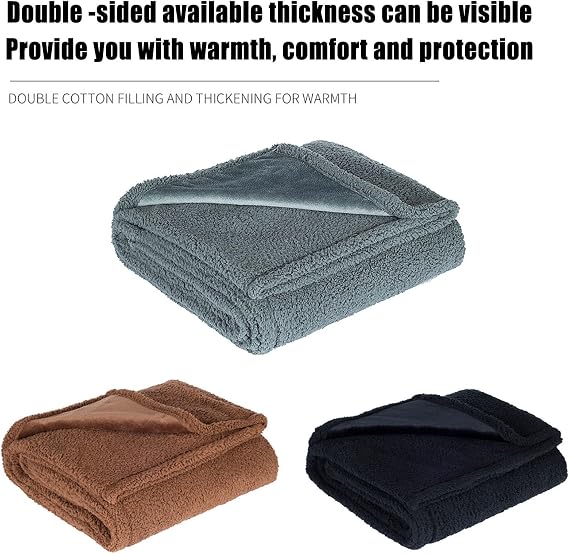 Multifunctional Love Blanket Waterproof, Double Flannel Cotton Waterproof Blanket for Bed Sex, Washable Waterproof Dog Blanket Protects Sofa Mattress and Furniture (Coffee XS: 50 * 70CM)