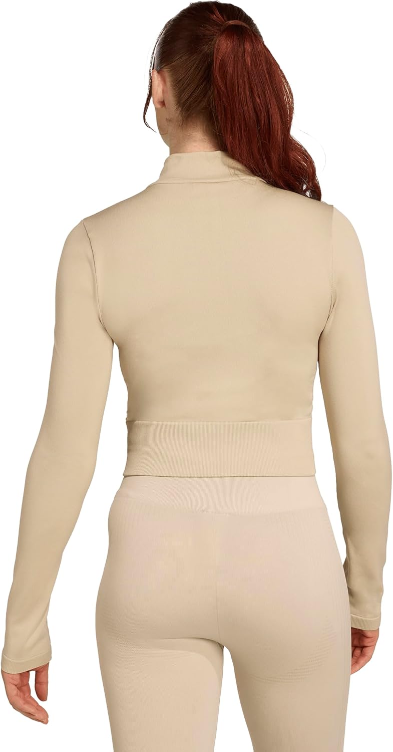 adidas womens Essentials Full-zip Knit Workout Jacket