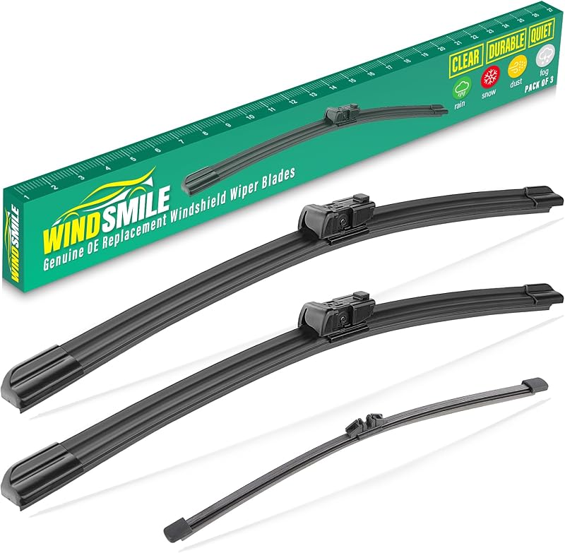 Palhetas do limpador de para-brisa WINDSMILE para Honda Civic Hatchback 2022–2025 – Kit com 3 peças