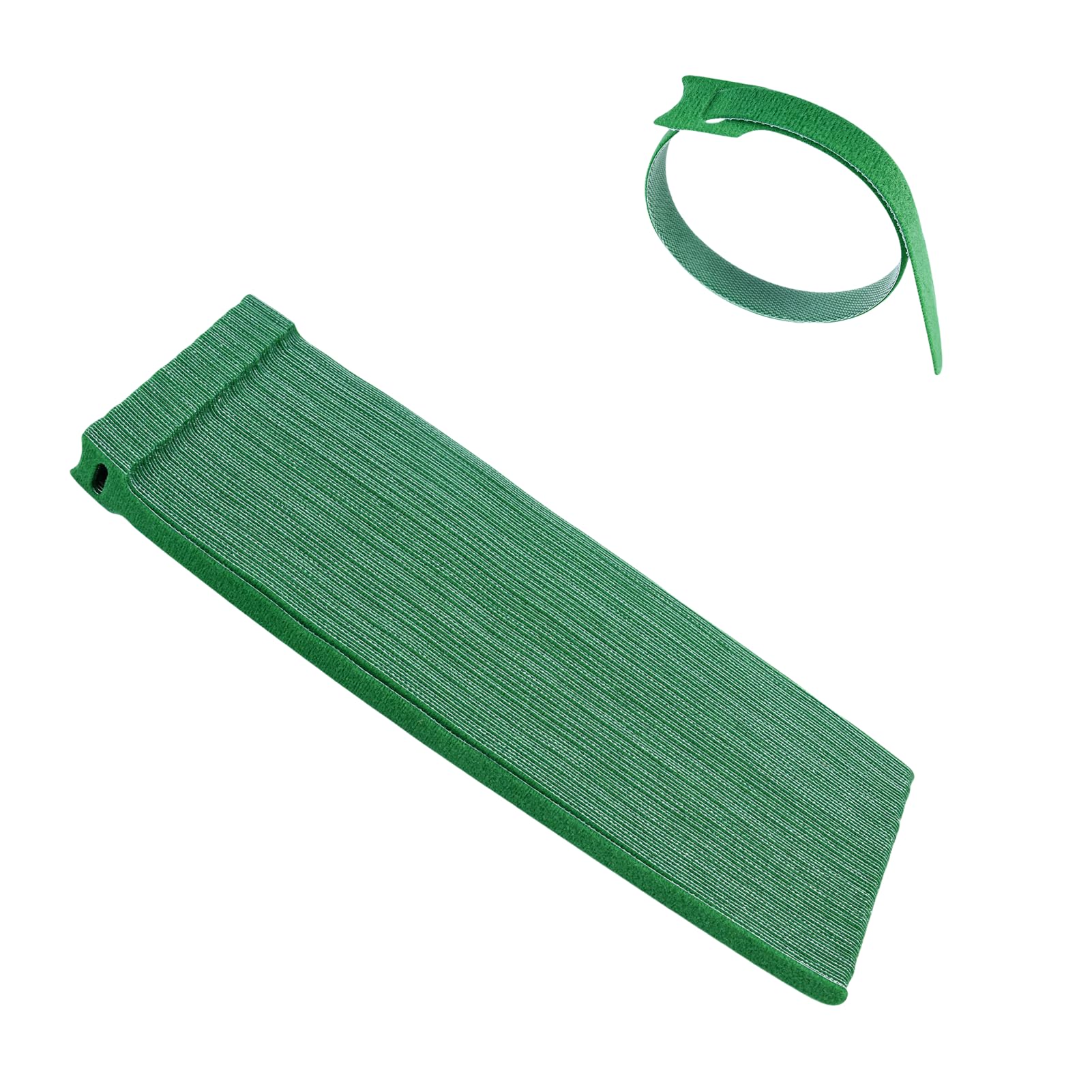 40Pcs Christmas Garland Ties,Green Hook and Loop Adjustable Holiday Decoration Ties Reusable Nylon Garden Plant Cable Strap for Wreath Garland Making Xmas Tree Door Banister Stairway Decoration
