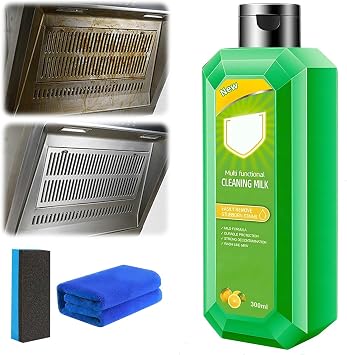 Cleaning Milk House Cleaner,New Powerful Multifunctional Concentrated Cleansing Lotion - Multi Functional Effective Cleaning Milk for Household Kitchen to Heavy Oil Stains 300ml & 10.6oz