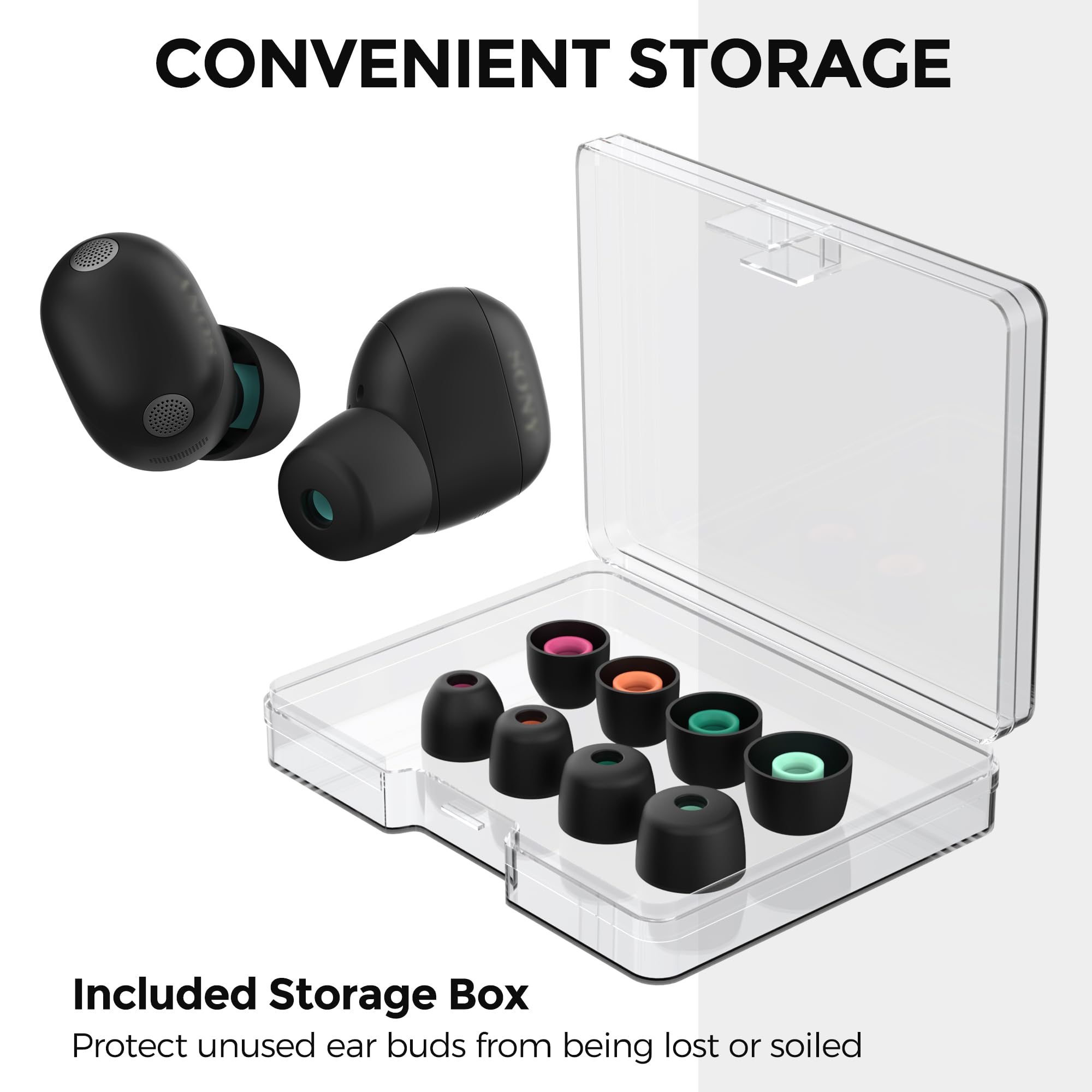 Amazon | AhaStyle ソニー WF-1000XM6/XM5/XM4 用イヤーチップ（収納