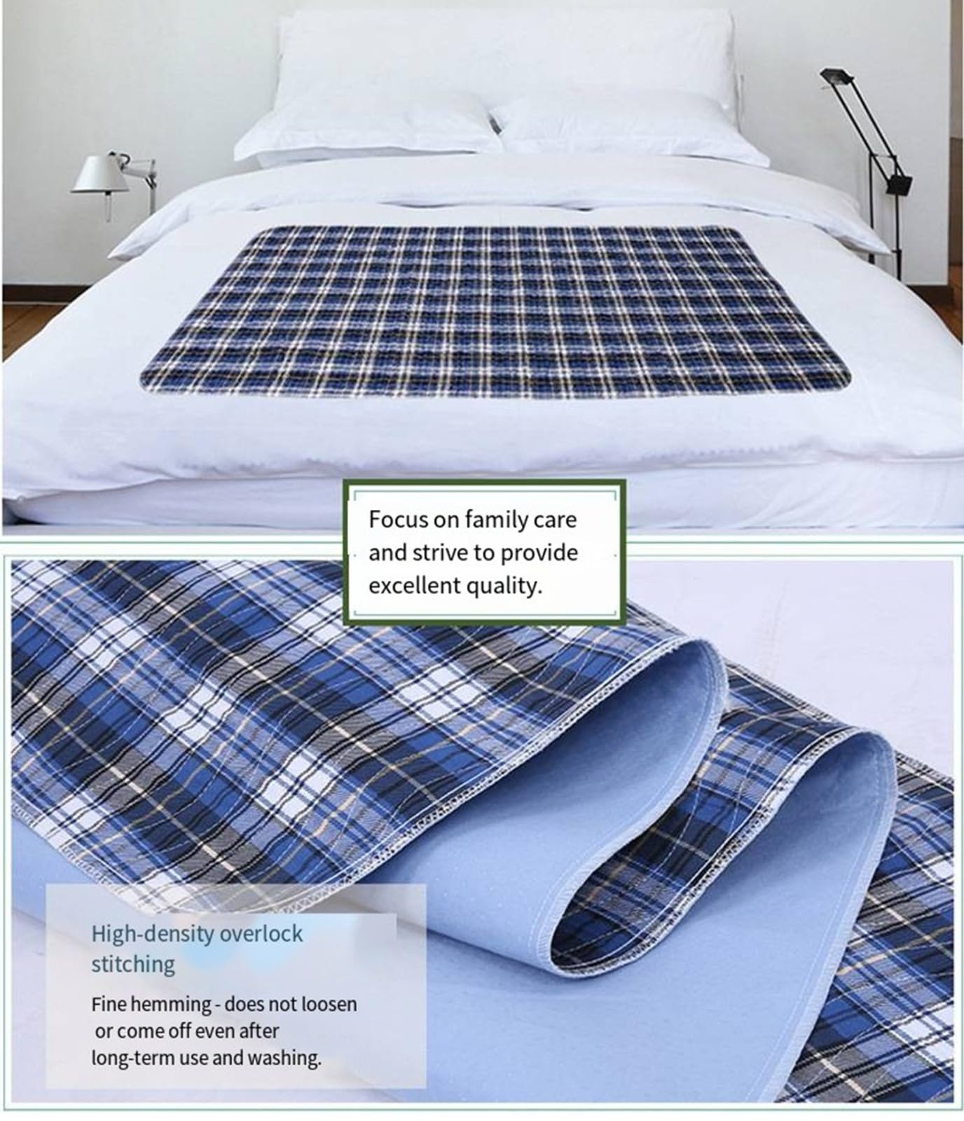 Empapador Cama Adultos Y Niños Lavables Protección,Impermeable Reutilizable, Absorbente,A Prueba De Fugas,Compresas Anti-Orina,Colchones Anti-Orina Para Pacientes,Parálisis,Encamados A,120×180CM