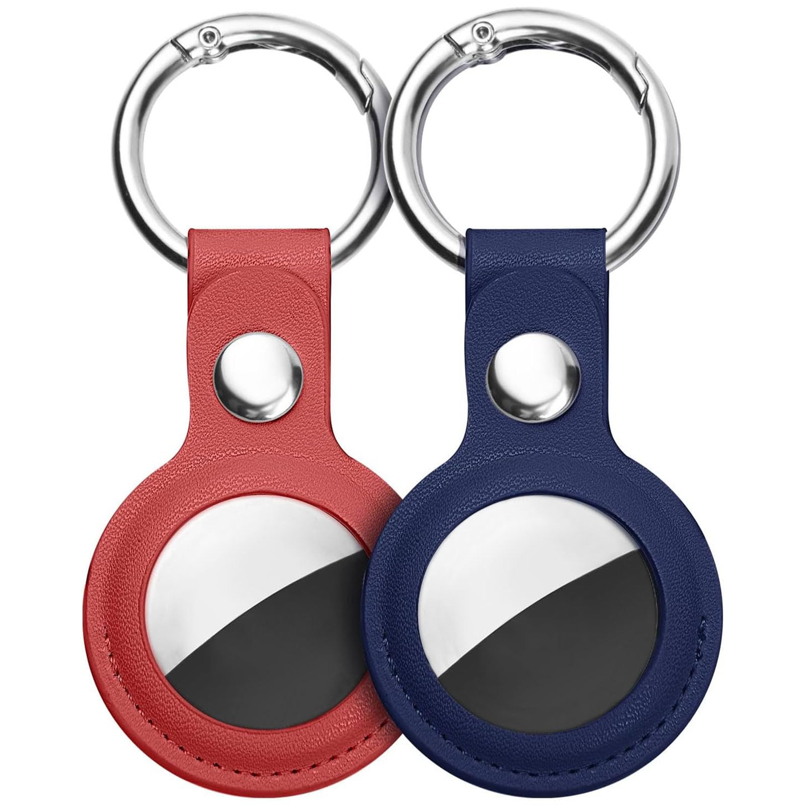 Lot De 2 Coques Silicone Pour Tracker ATUVOS - Protection Anti-choc, étanche, Avec Porte-clés - Noir