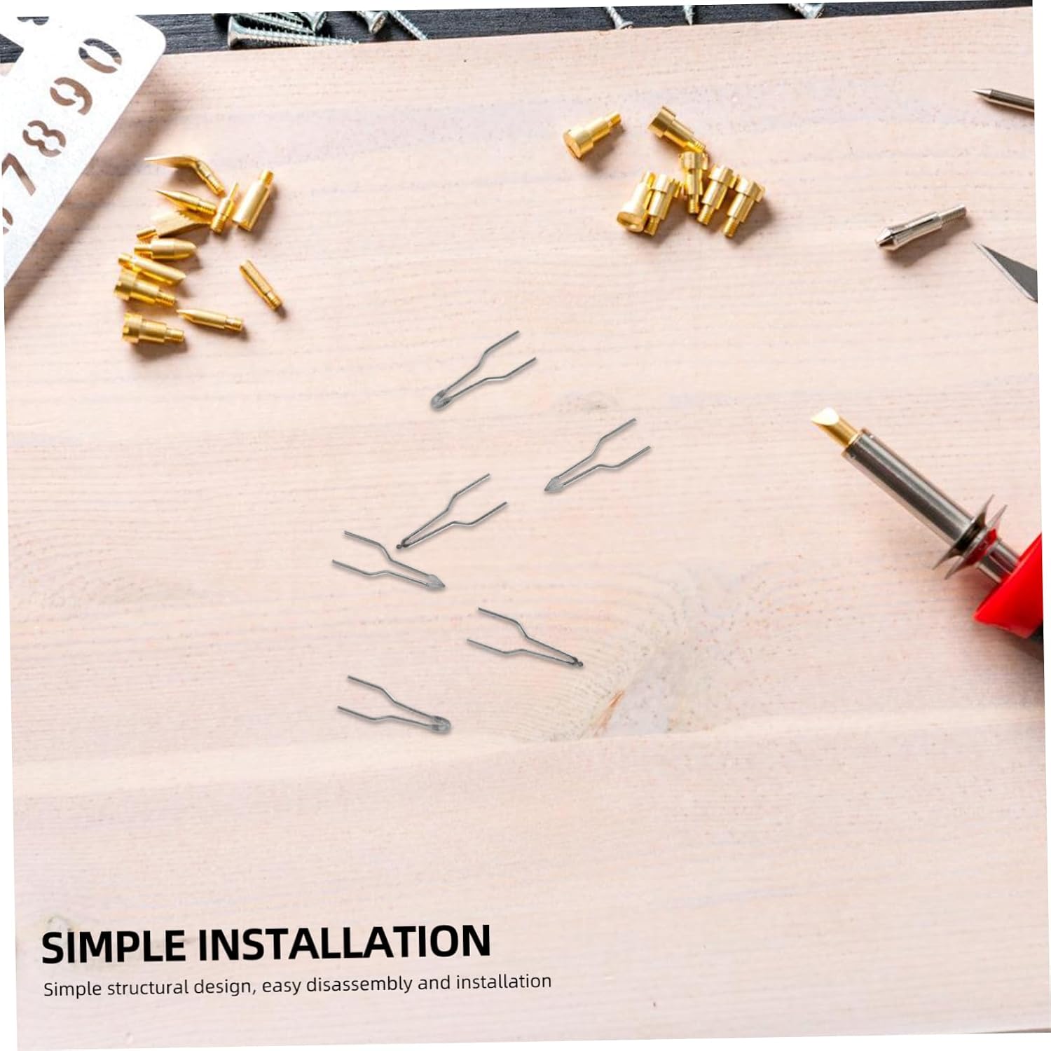 8-Piece Pyrography Pen Tips Set High-Temperature Resistance Wood Burning Nibs for Wood Burning Machine Compatible Pyrography Tools