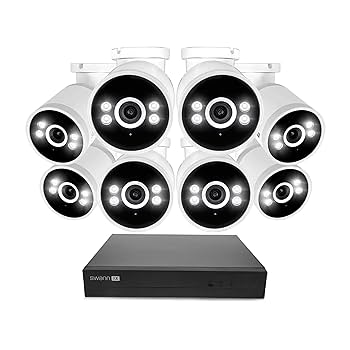 Swann Smart Security System 1080P 4カメラ Amazon.com: Swann AdvancedX Wired NVR 4K Security Camera
