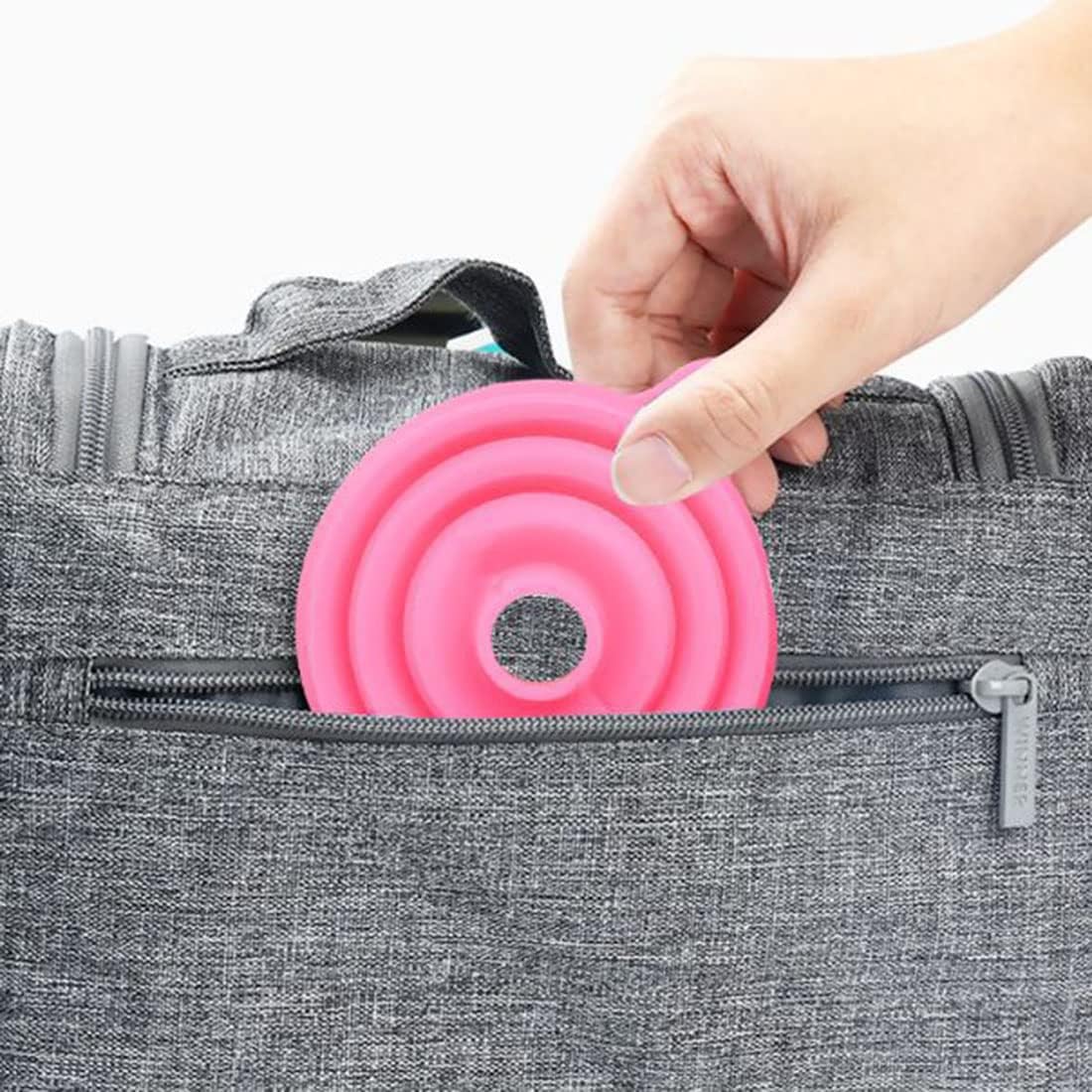 トラベルプラスチッククリアボトル 詰め替え可能フラットポーチボトルセット|漏れ防止ボトル 洗面用具|スタンドアップポーチ、シャンプー