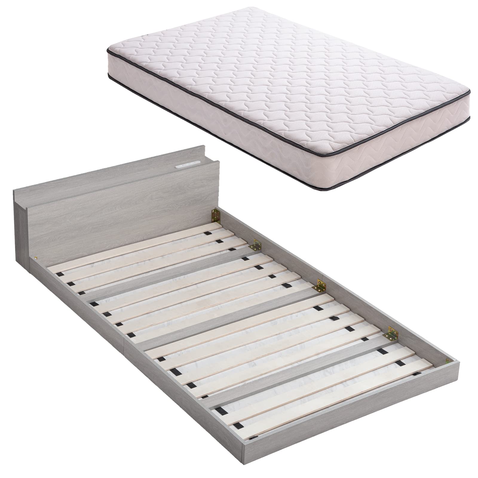 セミダブル ベットフレーム アッシュグレー