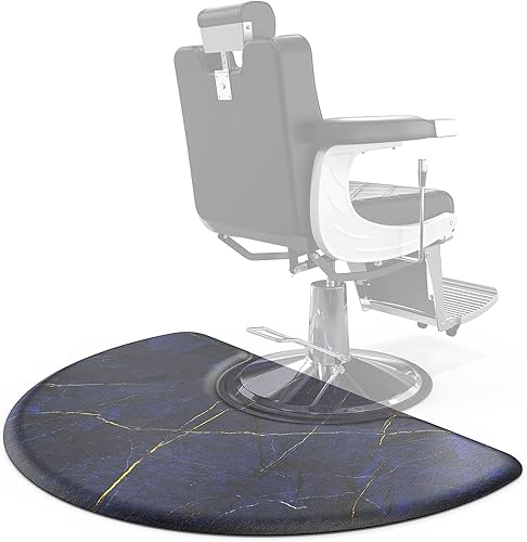 Alfombrilla antifatiga de salón de 3 x 5 x 58 pulgadas para peluquería de pie, piso de peluquería mate debajo de la silla de peinado, equipo de