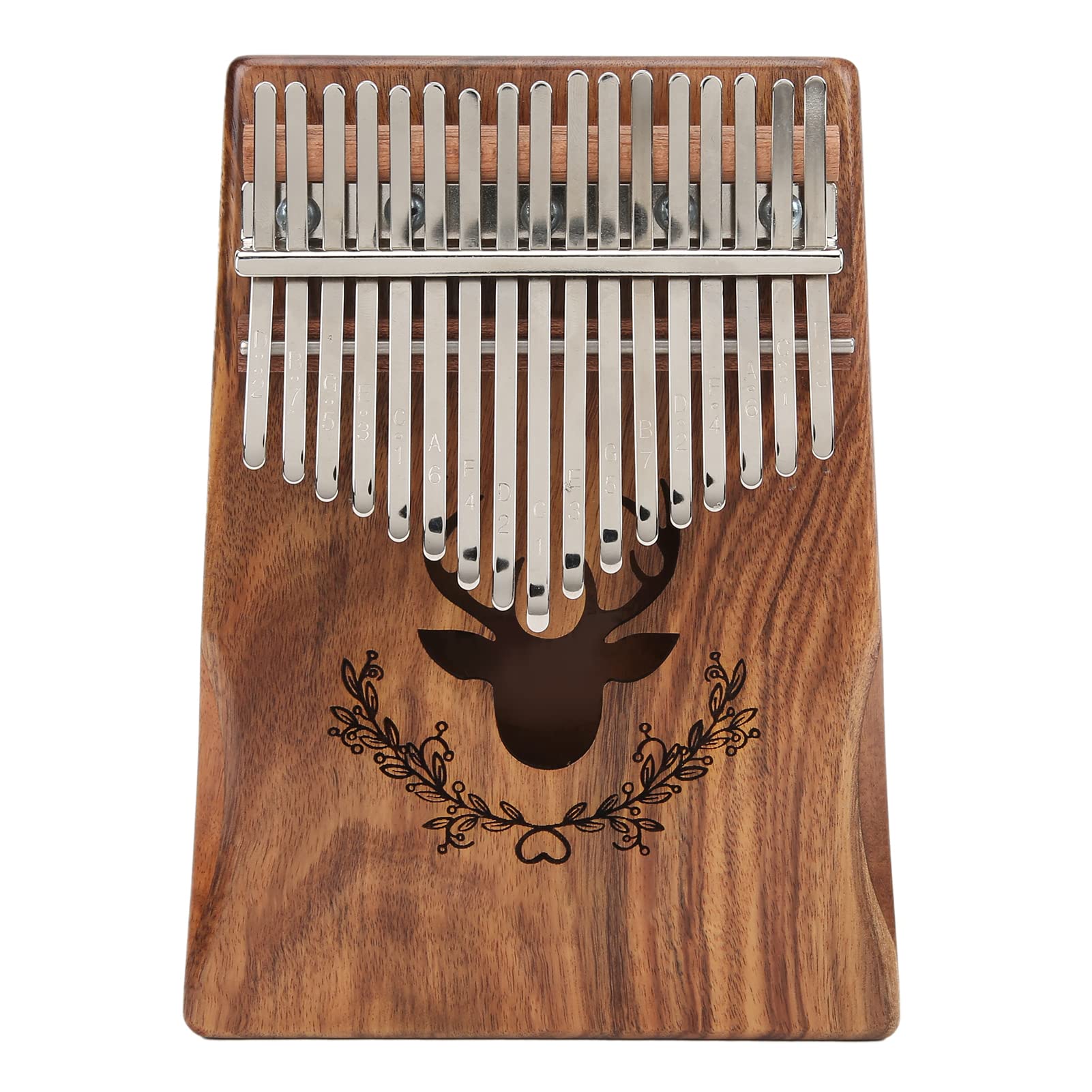Kalimba Thumb Piano, 17 Keys Acacia Finger Piano Portable 17 Keys Thumb Piano Exquisite Wood Kalimba with Tune Hammer, Musical Instruments for Kid Adult Beginners Professional