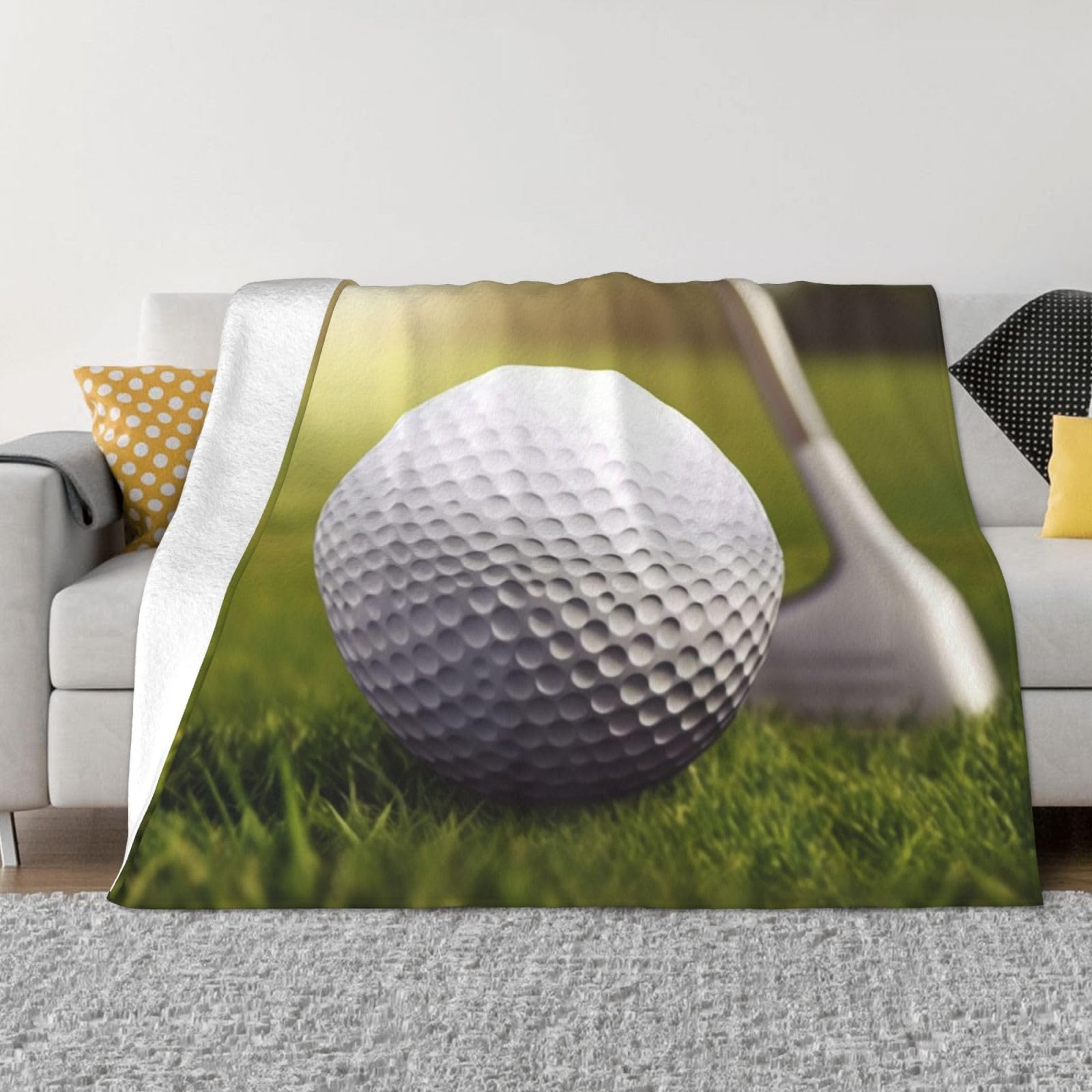 Couverture et jetés en microfibre toutes saisons, plaid flanelle léger voyage
