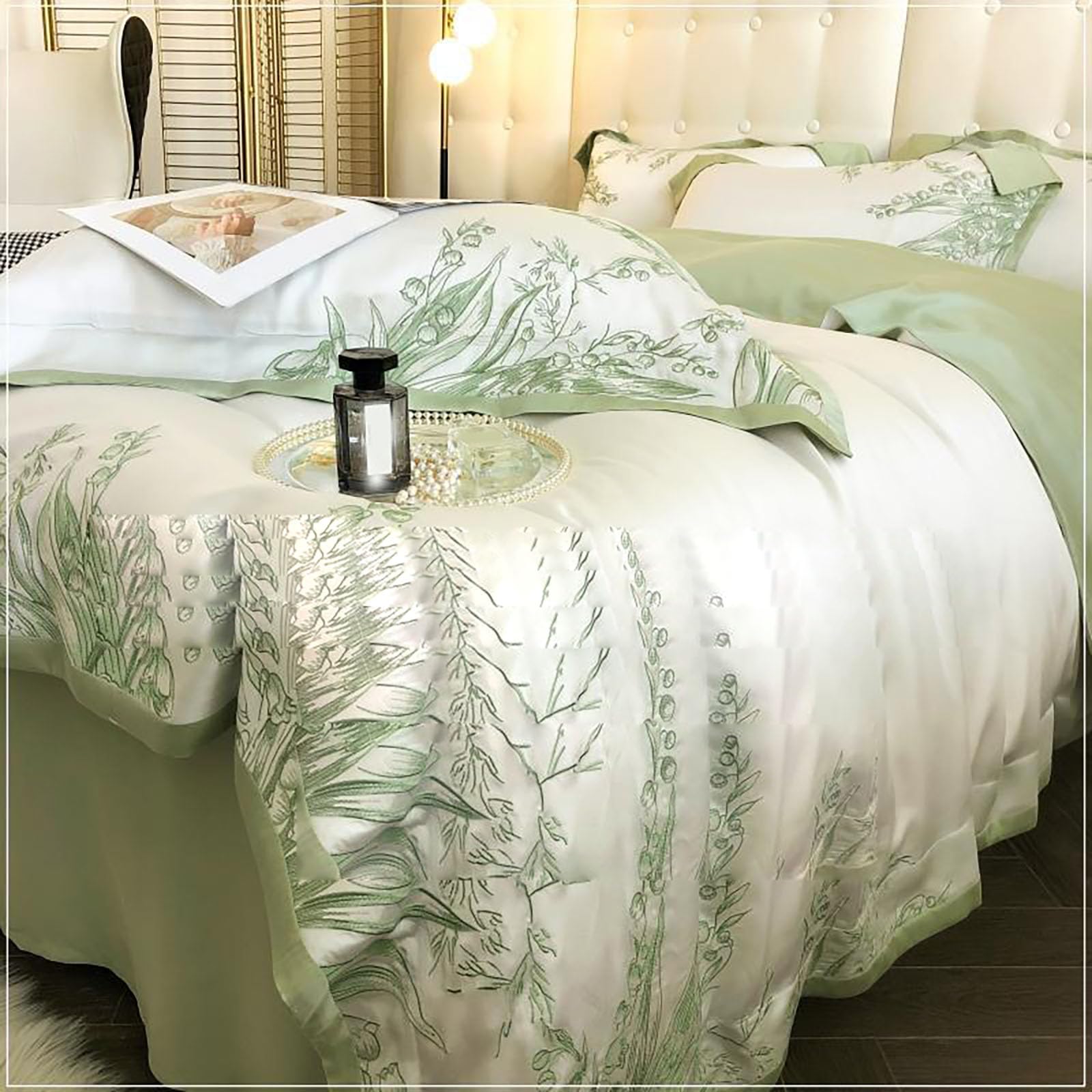 Dreamology Set Di Lenzuola In Tencel Letto King Size – 4 Pezzi 100% Lyocell, Rasatello 300 Fili, Morbide E Traspiranti Con Tasche Profonde 40 Cm