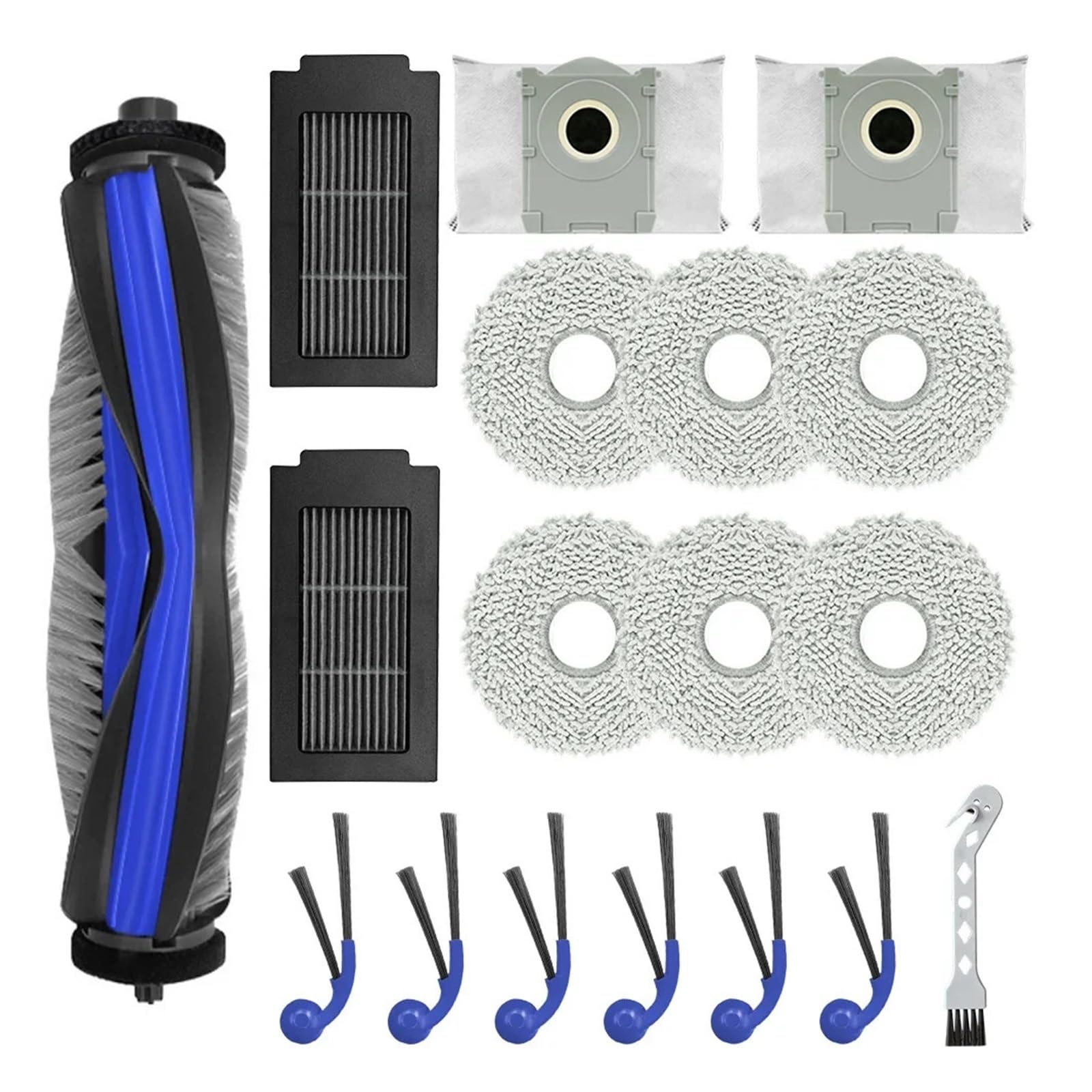 RHOBYXONZ Main Brush, Mop Cloth, Filter, Dust Bag, Side Brush And Cleaning Brush Kit For Omni Robot Vacuum Cleaner,Compatible For ECOVACS,Compatible For DEEBOT-T30C