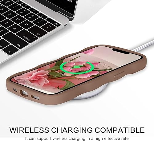 Miniatura 9 de BENTOBEN Funda para iPhone 13 Pro Max, funda ondulada y rizada para iPhone 13 Pro Max, bonita funda delgada y suave de TPU con ranuras protectoras