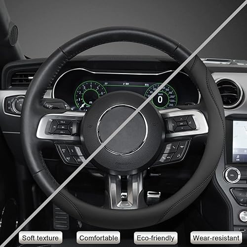 Miniatura 72 de West Llama - Funda para volante de automóvil (negro y morado)