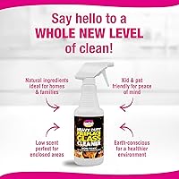 Vista 5 de Quick N Brite Fireplace Glass Cleaner Kit with Cloth and Sponge, Removes Soot, Smoke, Creosote, and more, 16 oz, 1-Pack