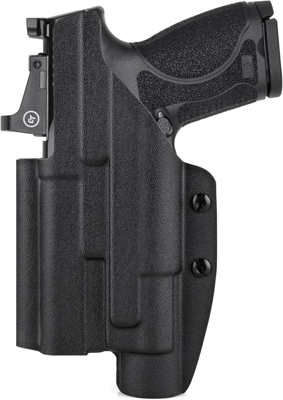 M&P 2.0 Holster with Light, IWB Holster for Smith and Wesson M&P 2.0 9mm/40 4"/4.25" Pistol with Streamlight TLR-1 HL/TLR-1/TLR-1S Flashlight - Optic Cut - Appendix Carry Holster for Concealed Carry