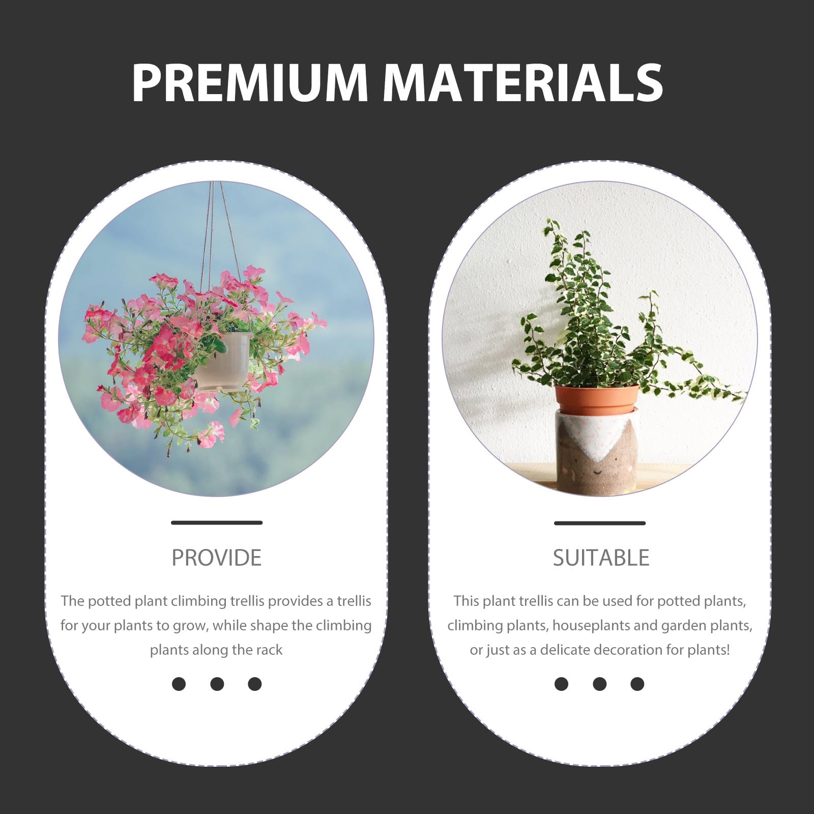 Didiseaon Soporte para Plantas Trepadoras Enrejado Metálico Triangular 120 CM Estructura Reforzada para Jardín y Macetas Soporte para Flores y Pérgolas Uso en Patio y Césped