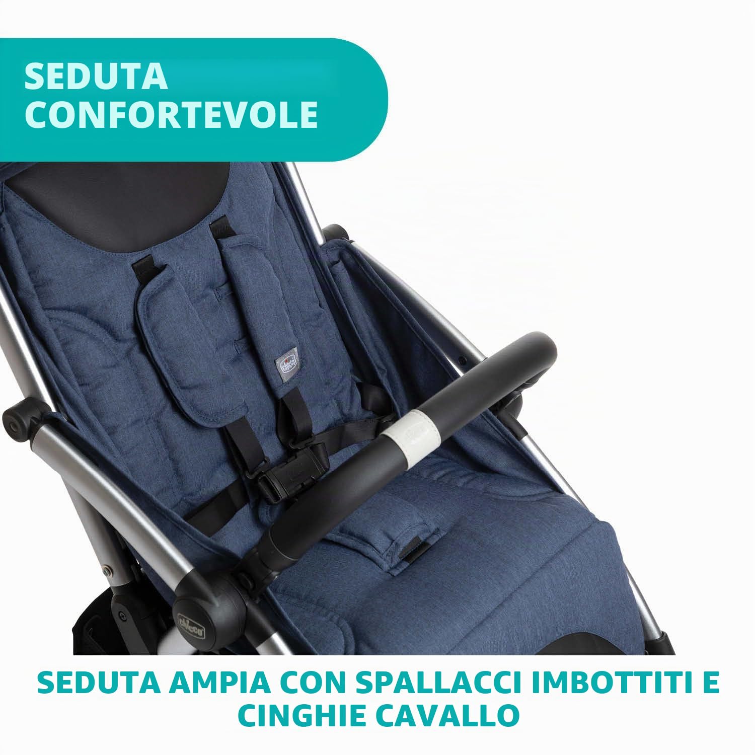 Seggiolini auto marca CHICCO. Modello Passeggino Goody Plus Indigo