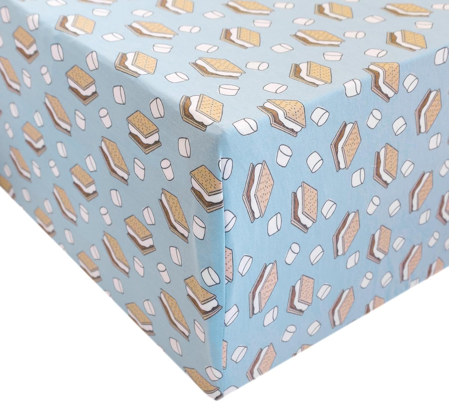 Copper Pearl Premium Knit Baby Crib Sheets: Breathable and Soft, Fitted Crib Sheets for Standard Baby Mattresses, S'Mores - Crib