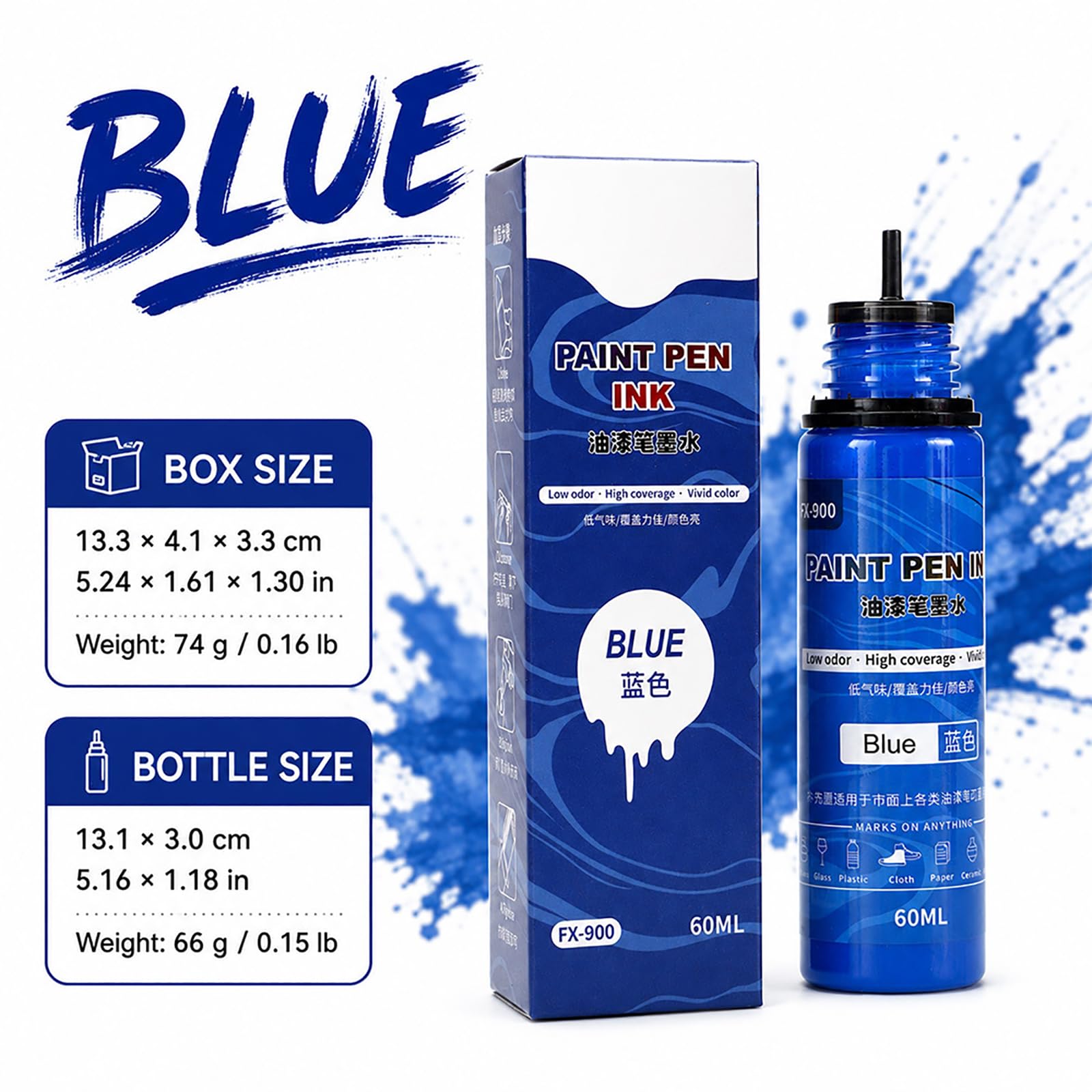 Ensemble de 12 bouteilles d ' encres de peinture à l ' huile, Collection de peintures à base d ' huile pour amateurs et artistes, 60ml par bouteille