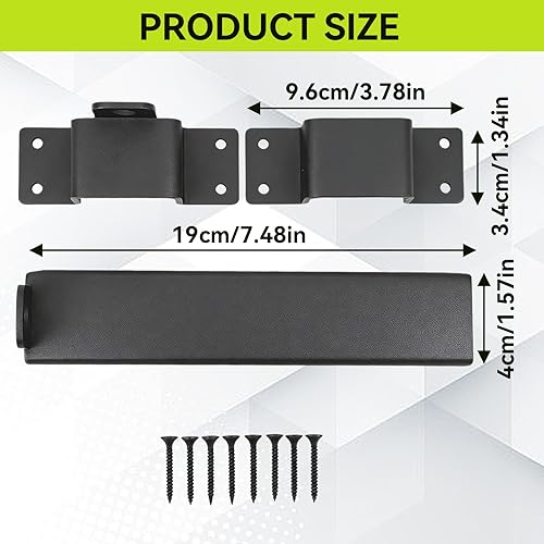 Miniatura 2 de Slide Gate Latch, Heavy Duty Wooden Gate Slide Bolt Latch Adjustable Latch Lock for Wooden Fences, Barn Door, Fence Gate, Courtyard, Shed Lock,