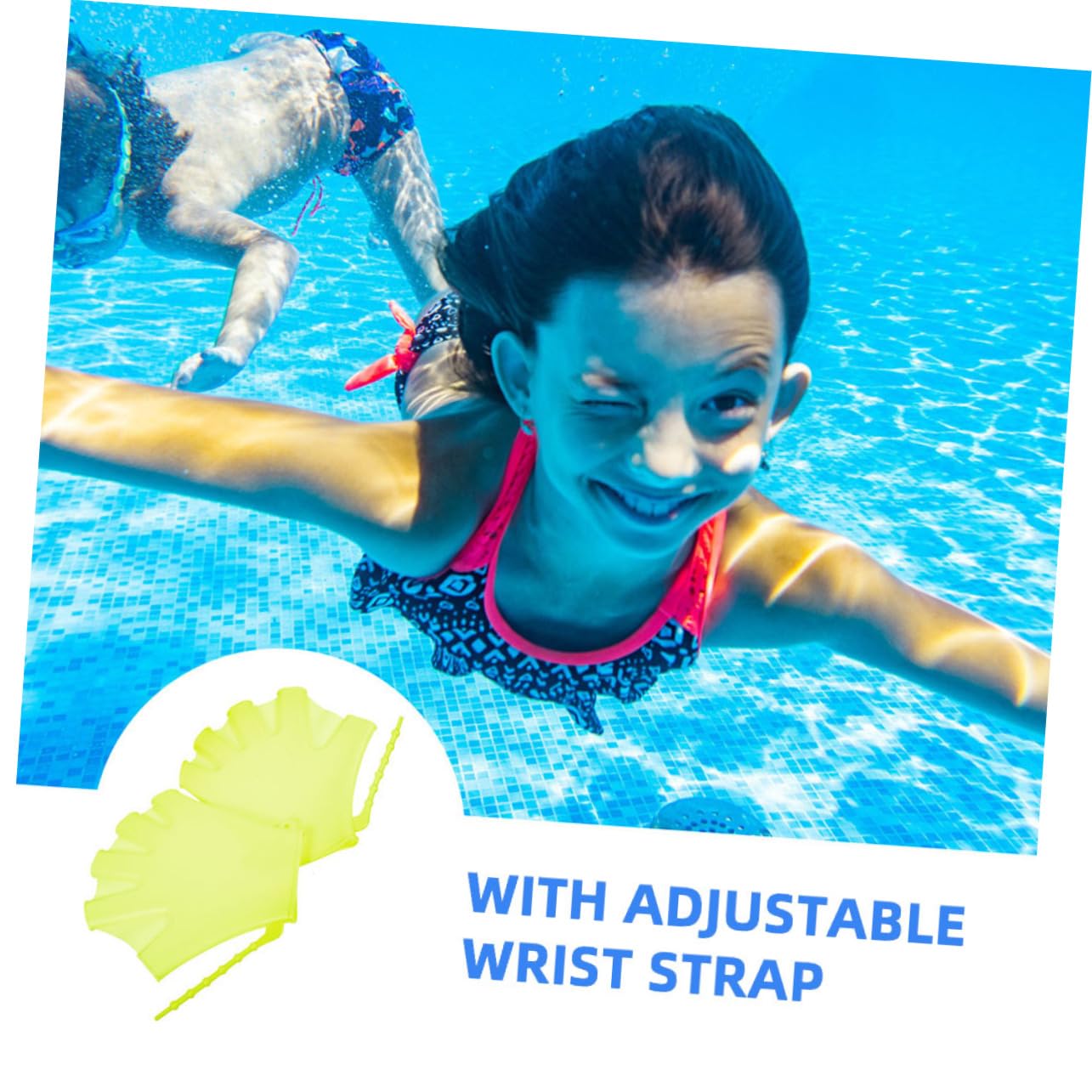 Toddmomy Per Silicone Palette Resistenti all per Allenamento Piscina per Surf E Sport Acquatici Regolabili E Confortevoli per Principianti 4 * 3