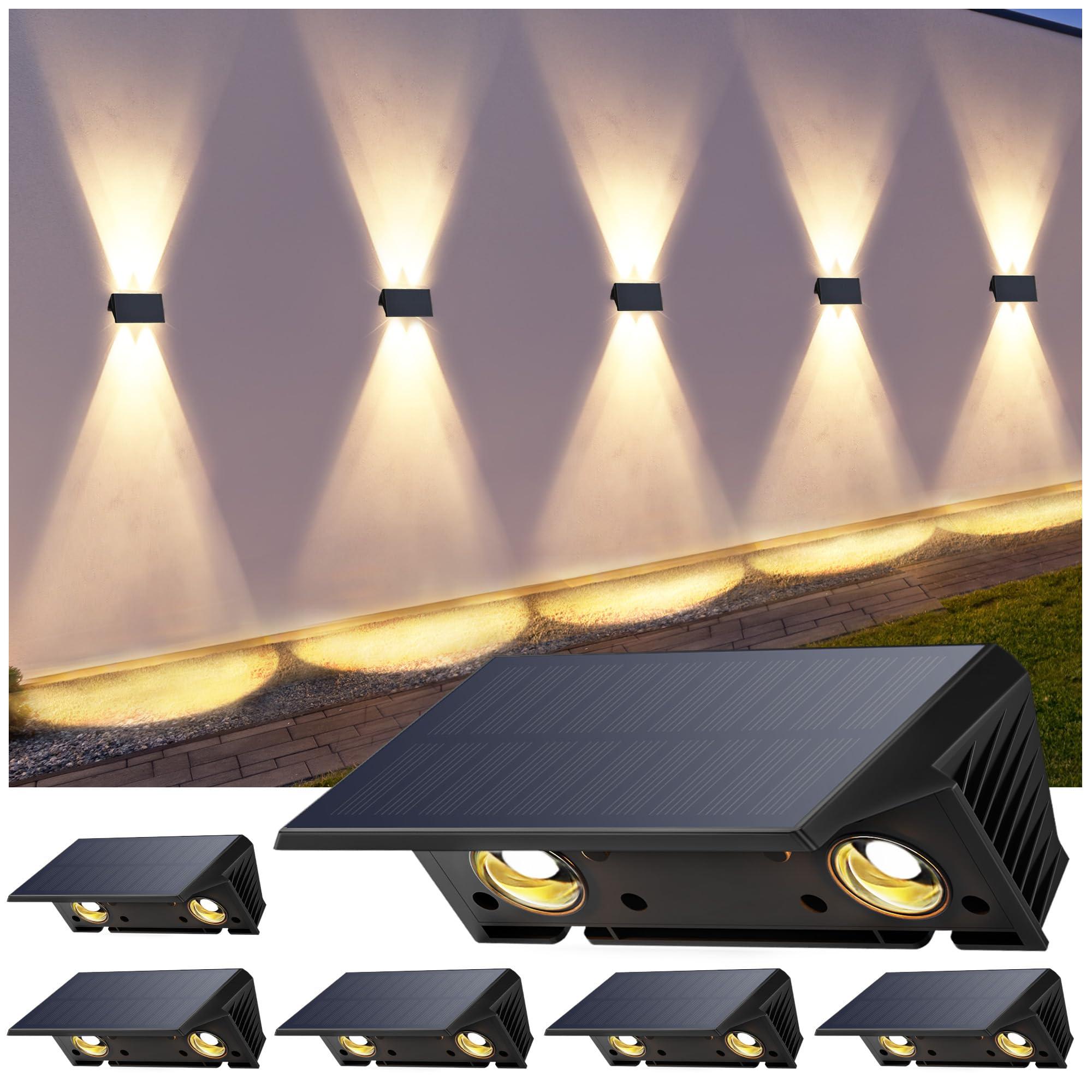 IIRARA Außen solar wandleuchte wandleuchte solar