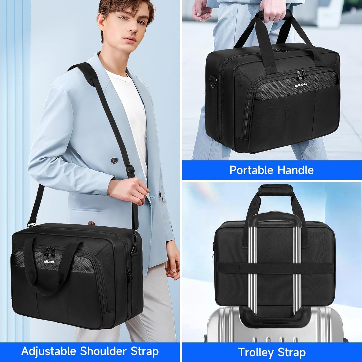 Tragetasche für PS5 PRO/PS5/PS5 Slim, Reise-Schutztasche passend für PlayStation 5 Konsole, Controller, Spiele-Discs und Gaming-Zubehör, Schwarz, Taschen-Organizer