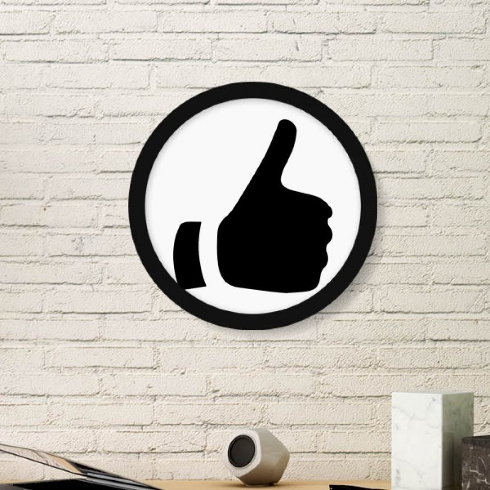 Cadre photo rond louange silhouette art en bois noble noir avec finitions haut de gamme