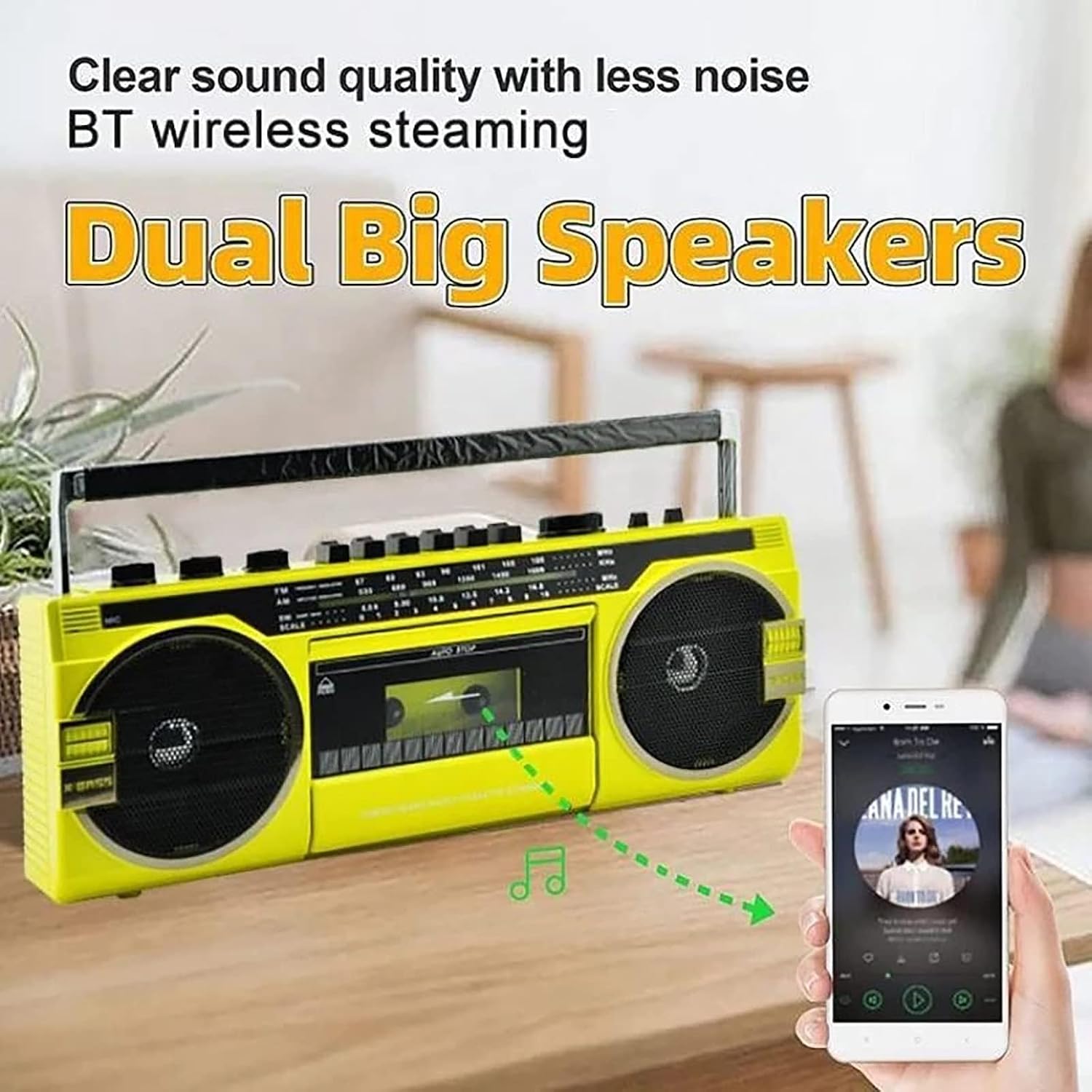 レトロテーププレーヤー、カセットレコーダー、Bluetooth接続 レトロテーププレーヤー、カセットレコーダー、Bluetooth接続