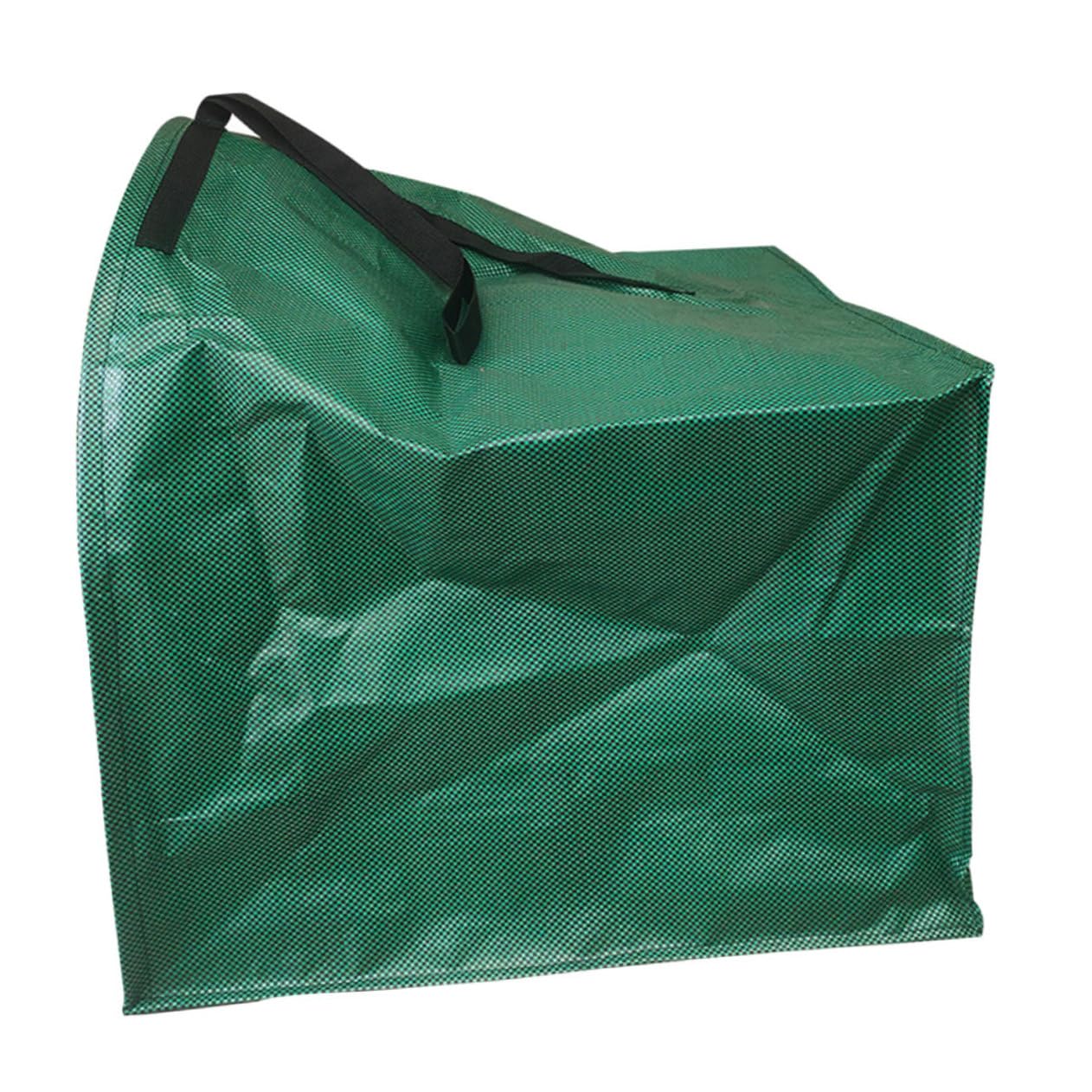 Sacco Foglie Giardino Autoportante Grande Capacità Pp | Forma Semitonda, Manici Intrecciati Rinforzati, Pieghevole e Portatile per Pulizia del Prato