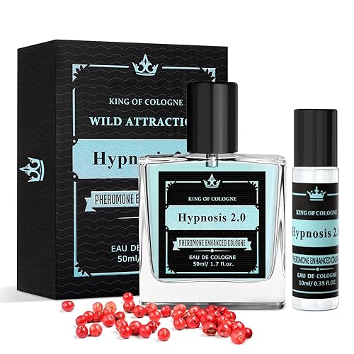 Her Ioss - Colonia de feromonas para hombres, colonia Hypnosis 2.0 para hombres, colonia de hipnosis infundida con feromonas, mejora la atracción,