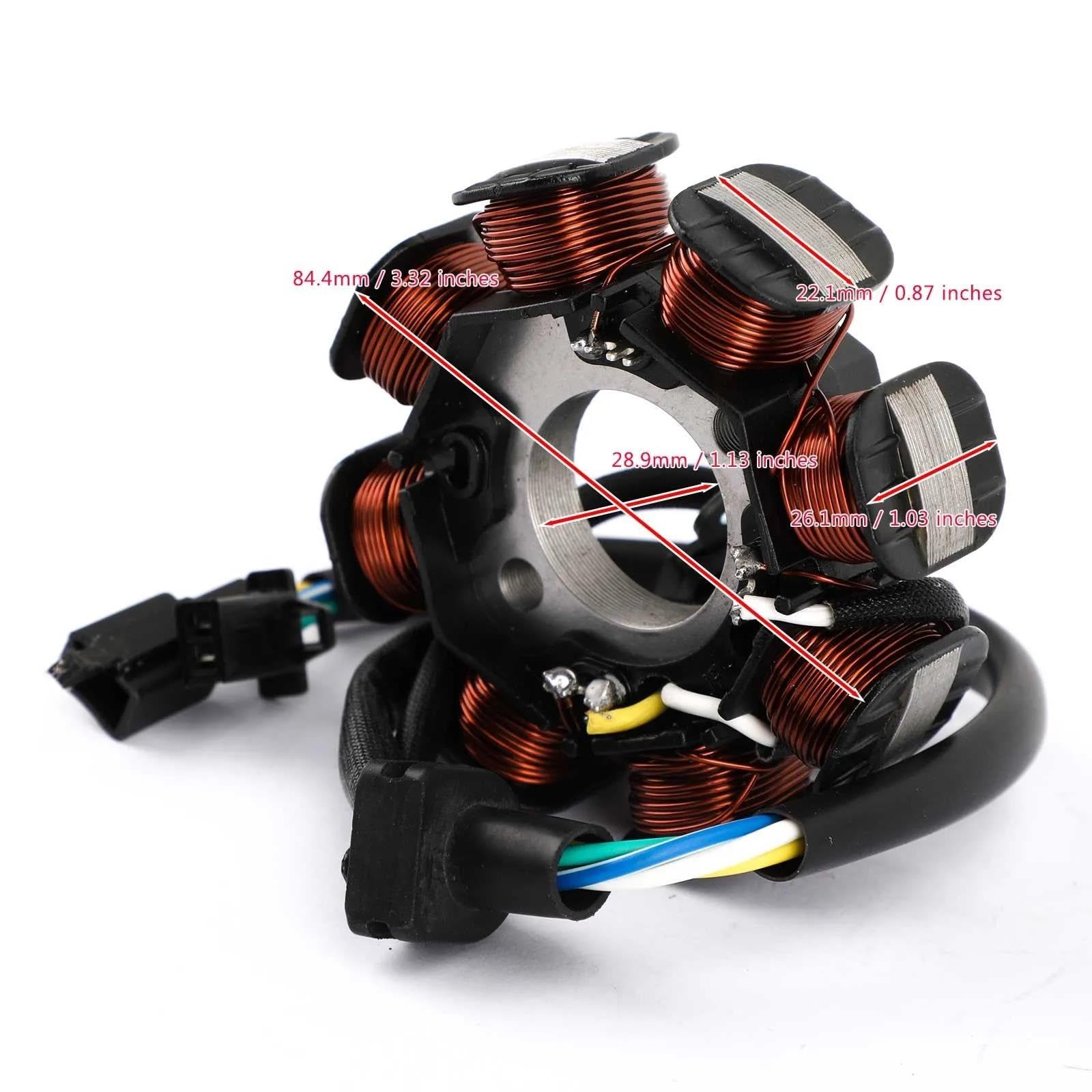 Bobina de Encendido Bobina De Carga del Estator Motor Alternador Generador Magneto Motocicleta para Suzuki FU125 Raider125