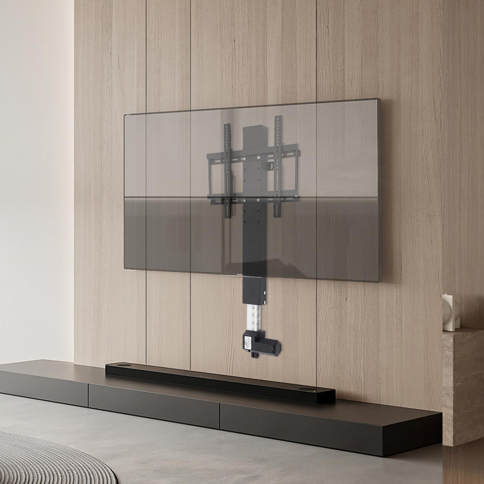 Soporte de pared para TV eléctrico, giratorio, con mando a distancia, soporte de pared para televisores, hasta 50 kg