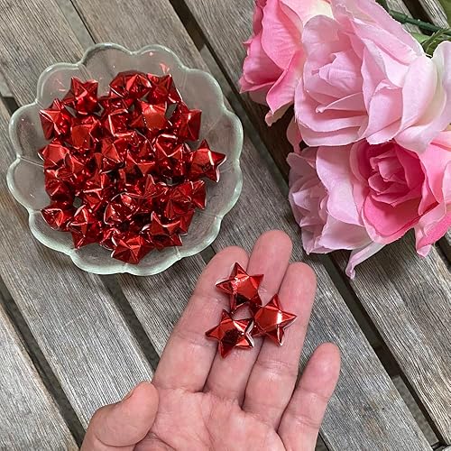 Miniatura 4 de 500-Strip Red Foil Paper Strips for Making Origami Stars, Lucky Stars, Puff Stars. Reflective Mirror Shiny Paper Strips, 0.5 x 11 inch. (Red Foil