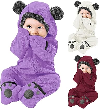 Amazon Co Jp ベビー服着ぐるみキッズ用 子供 フリース アニマル 帽子付き ふわふわ 可愛い 暖かい キッズコスチューム 動物出産祝い カバーオール もこもこ 赤ちゃん 防寒着 厚手 子供服着ぐるみ ベビー ロンパース キッズ用 コスチューム クマ 着ぐるみ Timsa