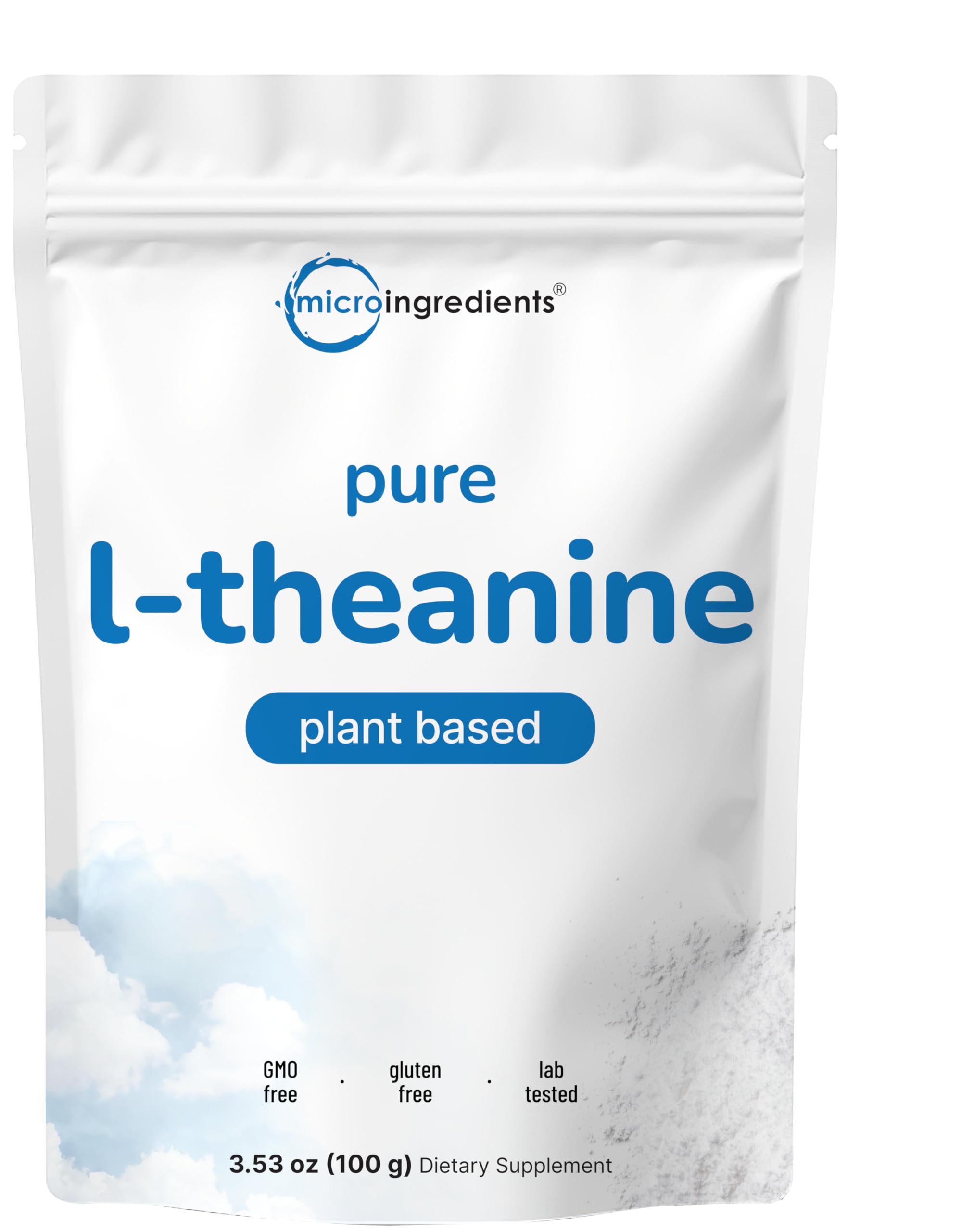 Pure L-Theanine Powder, 100 Grams (1 Year Supply), Filler Free, No GMOs and Vegan Friendly