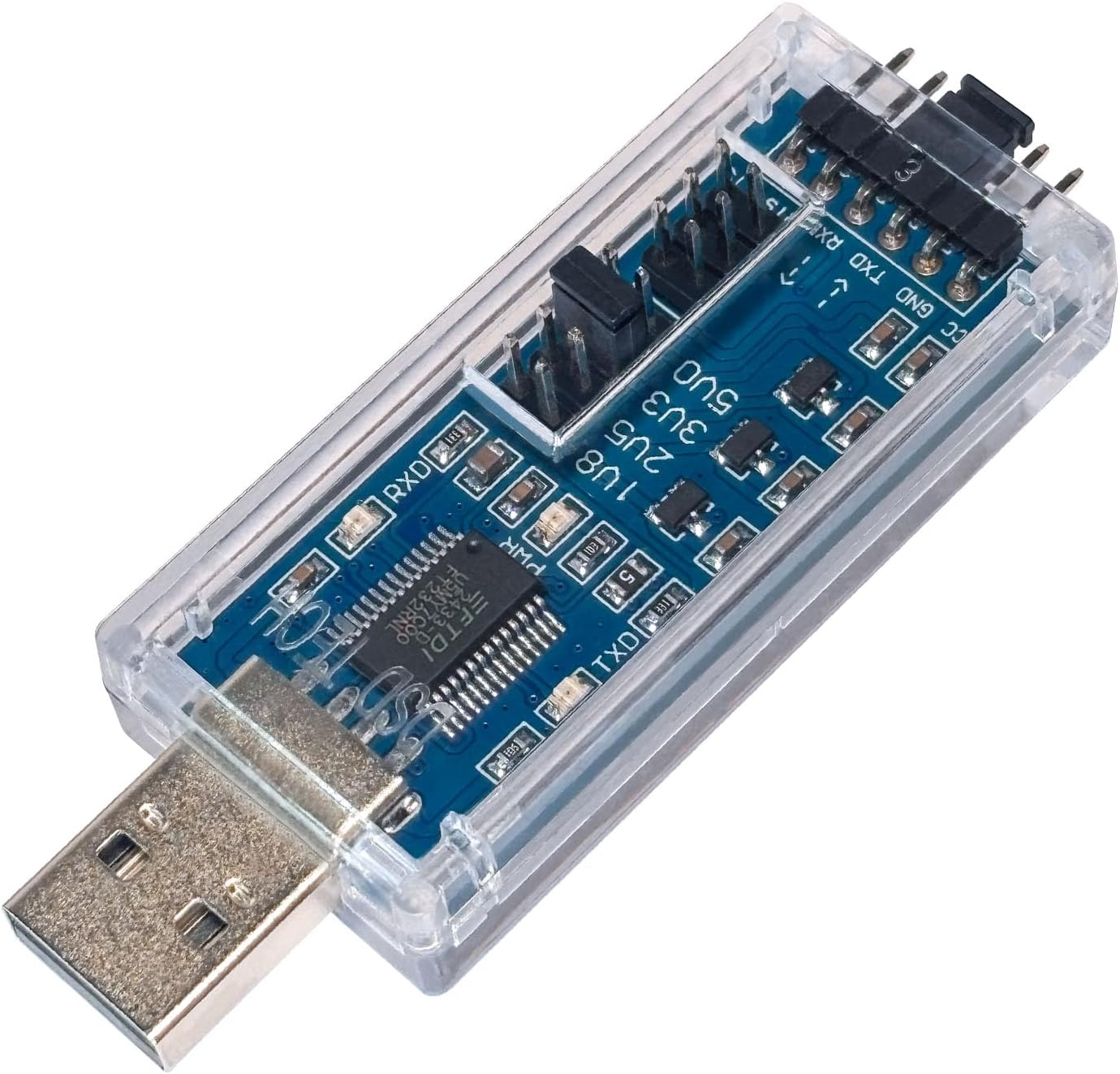 SH-U09C5 USB to TTL UART Converter Cable with FTDI Chip Support 5V 3.3V 2.5V 1.8V TTL