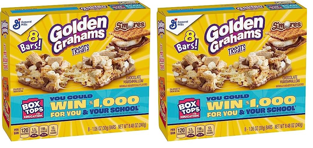 Amazon.com: Golden Grahams Breakfast Cereal Treat Bars, S'mores, Snack ...