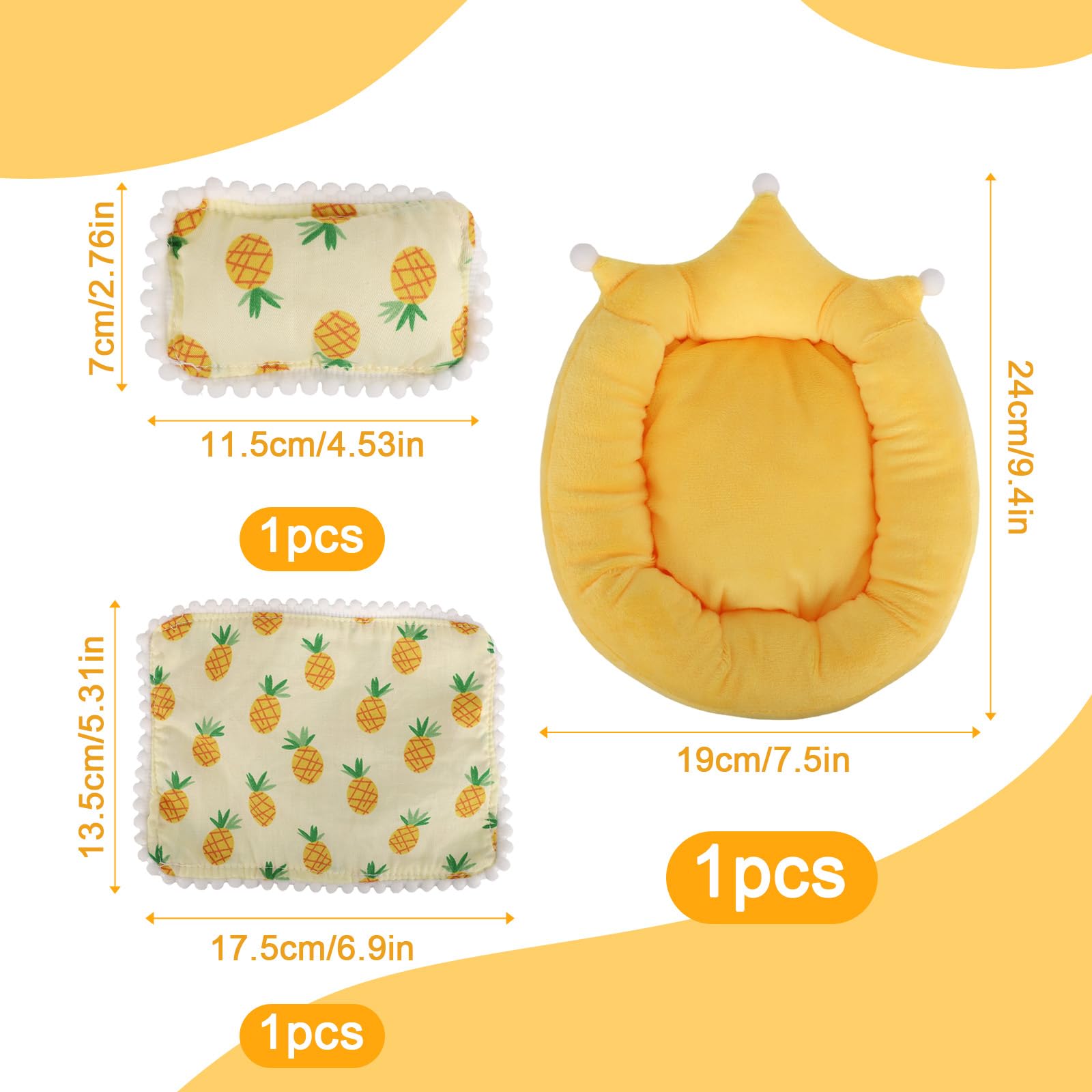 Mini Doll Bed Sofa with Mattress & Pillow & Quilt - Image 2