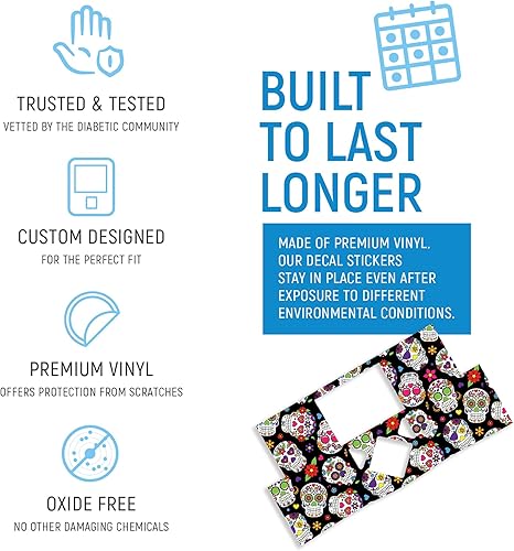 Miniatura 2 de Rockadex - Adhesivo adhesivo compatible con bomba de insulina Medtronic, pegatinas de vinilo de calidad, calcomanías de vinilo personalizadas para